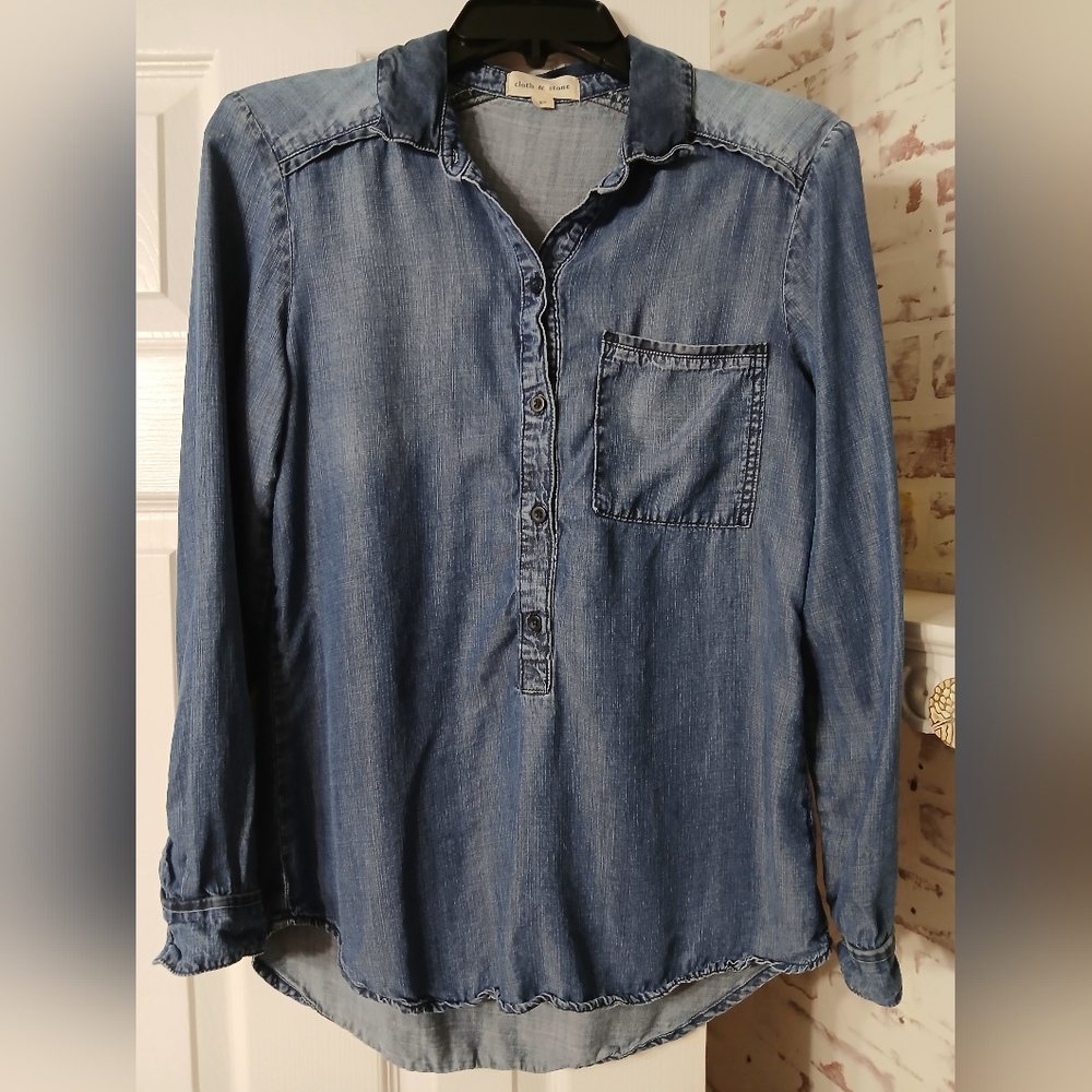 Anthropologie Cloth & Stone Tencel Top